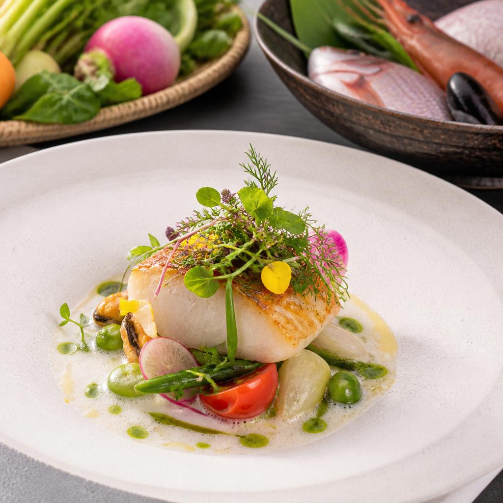 地産地消のフランス料理